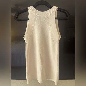 Ann Taylor Knitted Halter Top in Cream Color